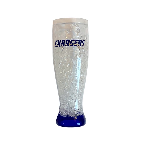 NFL Dining Los Angeles Chargers Football Pilsner Freezer Glass